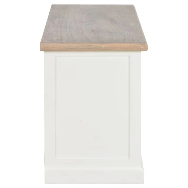 Meuble TV Blanc 90x30x40 cm Bois