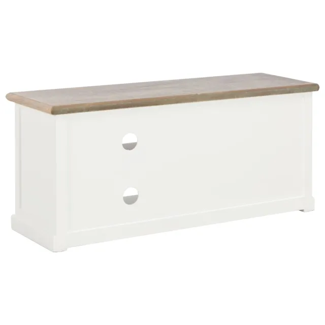 Meuble TV Blanc 90x30x40 cm Bois