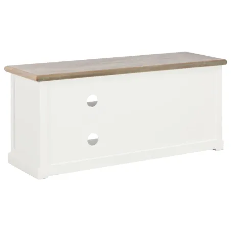 Meuble TV Blanc 90x30x40 cm Bois