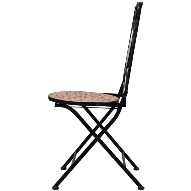 Ensemble de bistro 3 pcs mosaïque Carreau céramique Terre cuite