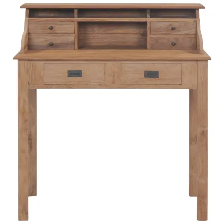 Bureau 90x50x100 cm bois de teck solide