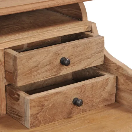 Bureau 90x50x100 cm bois de teck solide