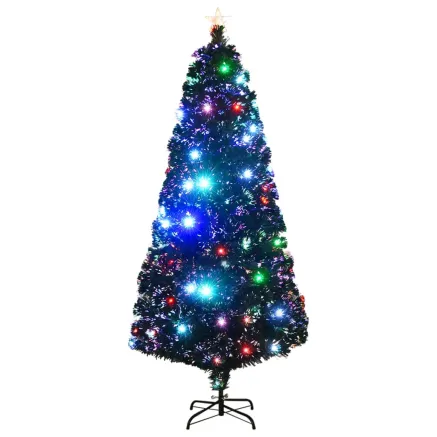 Arbre de Noël pré-éclairé avec support et LED 180 cm fibre optique 2