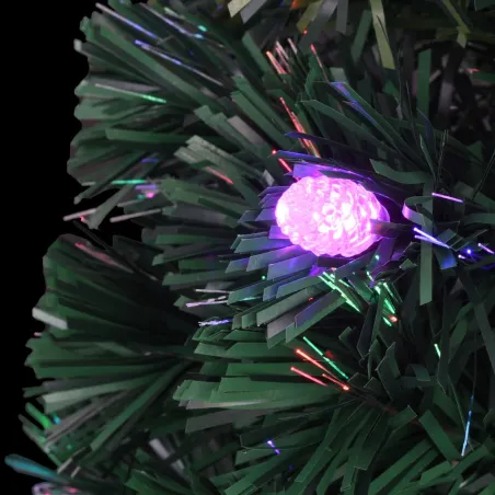 Arbre de Noël pré-éclairé avec support et LED 180 cm fibre optique