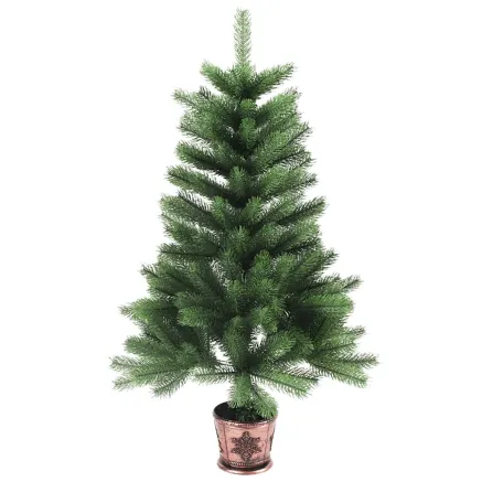 Arbre de Noël artificiel aiguilles réalistes 65 cm vert