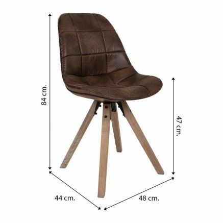 Esszimmerstuhl Alexandra House Living Grau 44 x 84 x 48 cm 2
