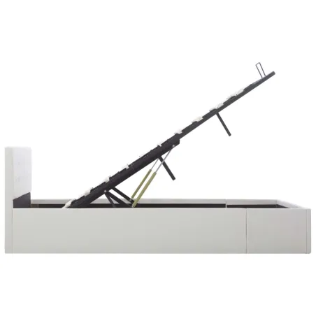 Cadre de lit avec rangement hydraulique 140x200 cm similicuir