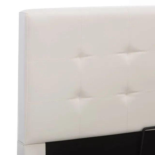 Cadre de lit avec rangement hydraulique 140x200 cm similicuir