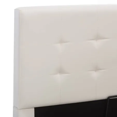 Cadre de lit avec rangement hydraulique 140x200 cm similicuir