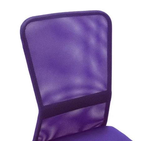 Chaise de bureau Violet 44x52x100 cm Tissu en maille