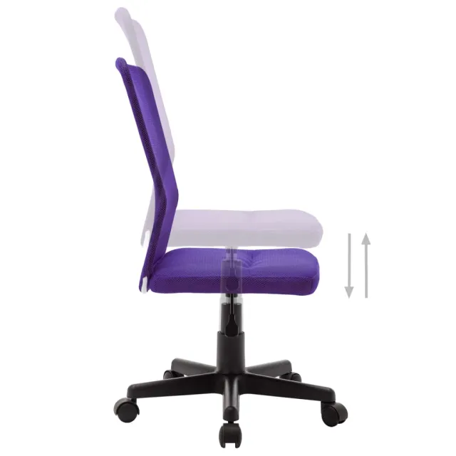 Chaise de bureau Violet 44x52x100 cm Tissu en maille