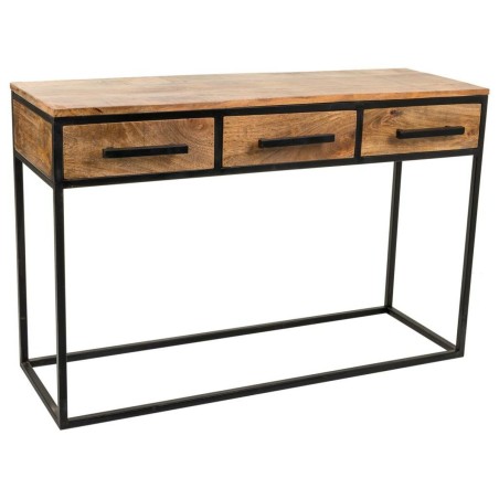 Zijtafel met lades Alexandra House Living Bruin Zwart 41 x 77 x 121 cm