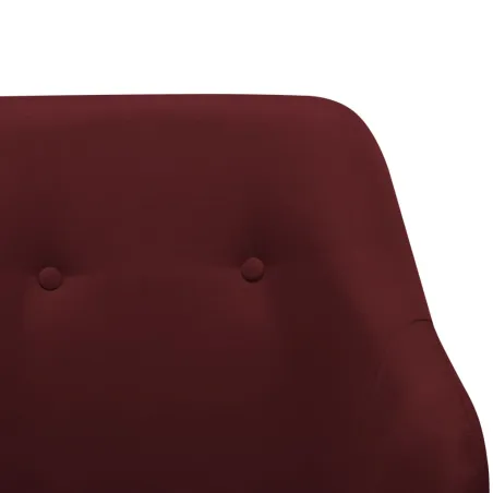 Chaise à bascule Rouge bordeaux Tissu