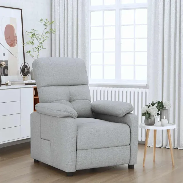 Fauteuil inclinable Gris clair Tissu