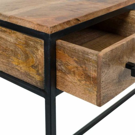 Zijtafel met lades Alexandra House Living Bruin Zwart 41 x 77 x 121 cm