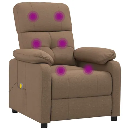 Fauteuil de massage Marron Tissu