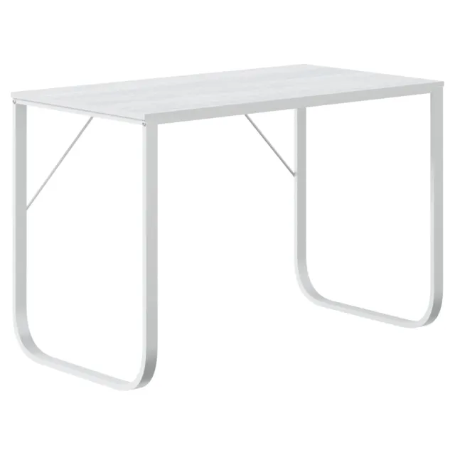 Bureau d'ordinateur Blanc 110x60x73 cm Aggloméré