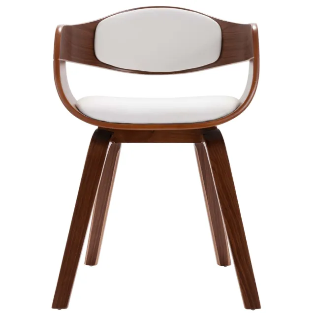 Chaises à manger lot de 4 bois courbé et similicuir