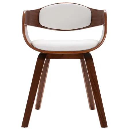 Chaises à manger lot de 4 bois courbé et similicuir