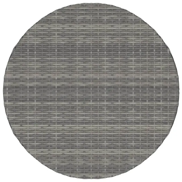 Salon de jardin 5 pcs avec coussins Résine tressée Gris