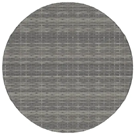 Salon de jardin 5 pcs avec coussins Résine tressée Gris