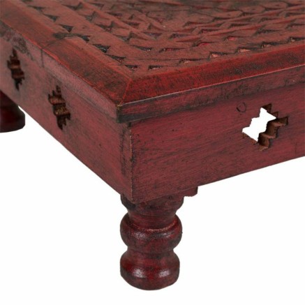 Mesa de Centro Alexandra House Living Rojo 33 x 14 x 33 cm 2
