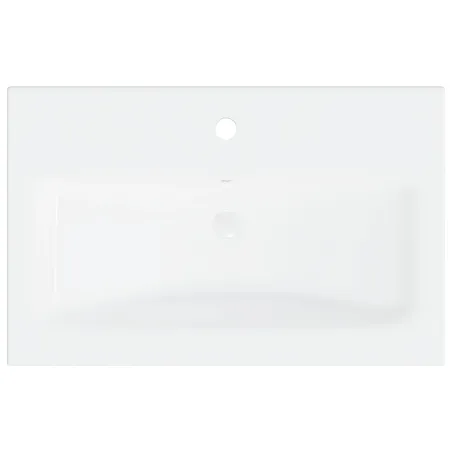 Ensemble de meubles de salle de bain Noir Aggloméré