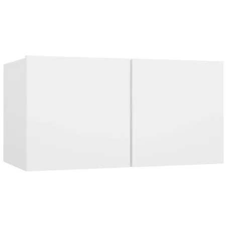 Ensemble de meubles TV 10 pcs Blanc Bois d'ingénierie