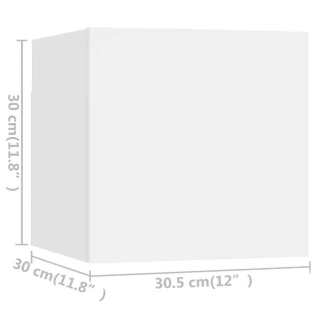 Ensemble de meubles TV 10 pcs Blanc Bois d'ingénierie