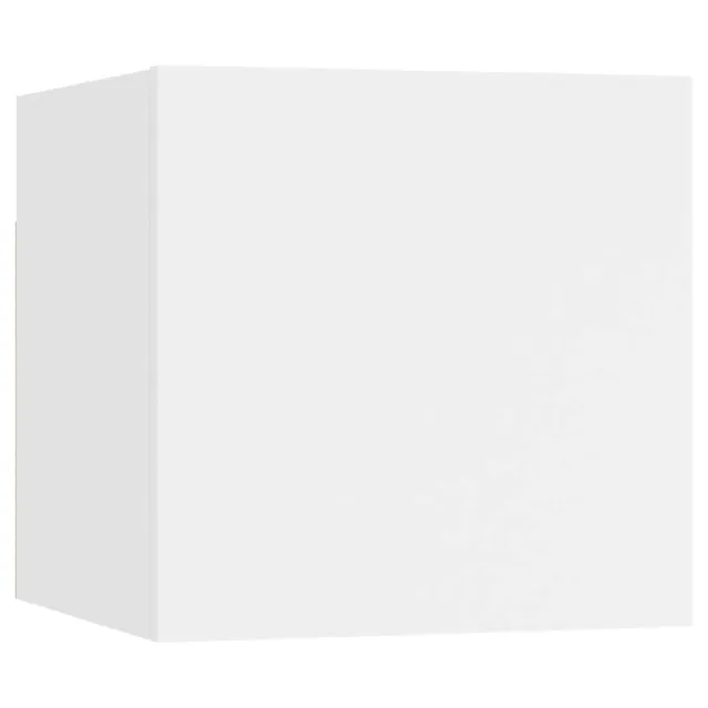 Ensemble de meubles TV 8 pcs Blanc Bois d'ingénierie