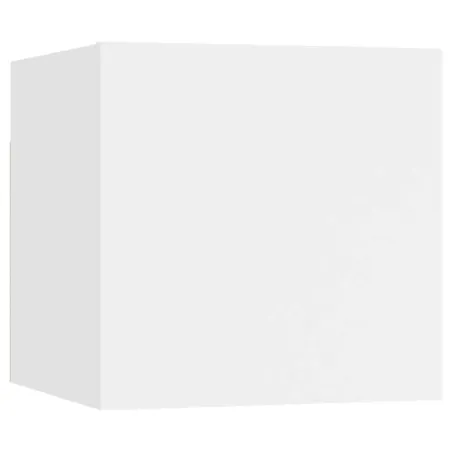 Ensemble de meubles TV 8 pcs Blanc Bois d'ingénierie