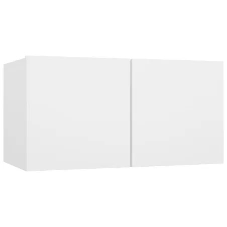 Ensemble de meubles TV 5 pcs Blanc Bois d'ingénierie