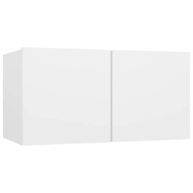 Ensemble de meubles TV 4 pcs Blanc Bois d'ingénierie