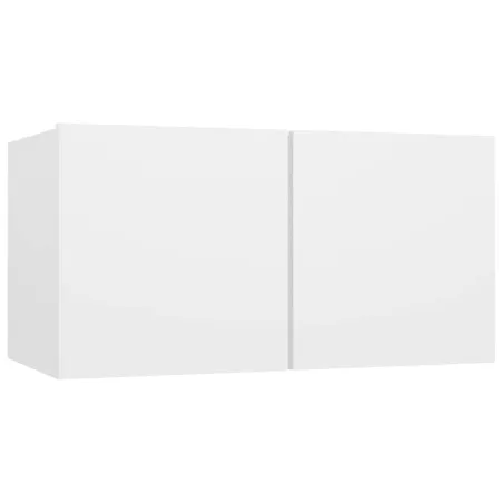 Ensemble de meubles TV 4 pcs Blanc Bois d'ingénierie