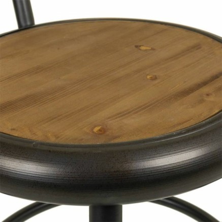 Kruk Alexandra House Living Bruin Grijs Hout Metaal 54 x 92 x 42 cm 2
