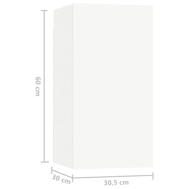 Ensemble de meubles TV 10 pcs Blanc Bois d'ingénierie