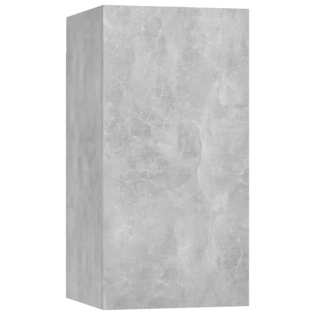Ensemble de meubles TV 4 pcs Gris béton Bois d'ingénierie