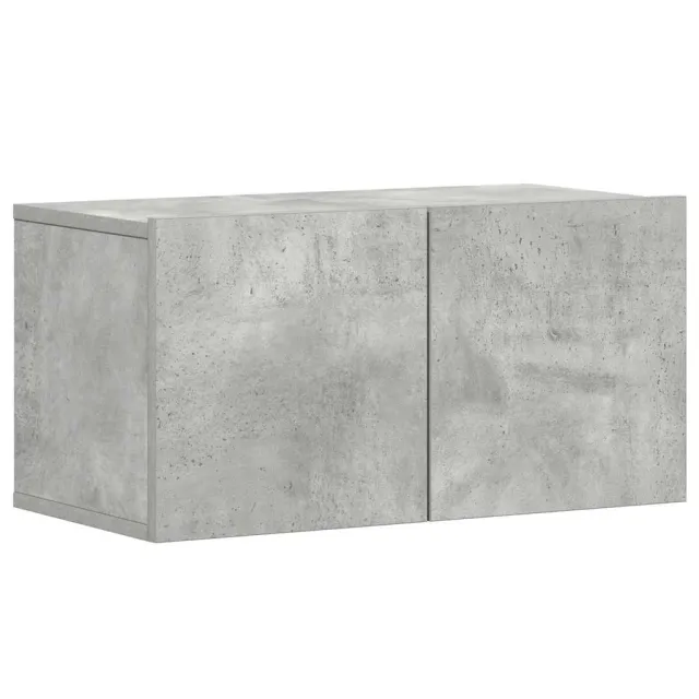 Ensemble de meubles TV 5 pcs Gris béton Bois d'ingénierie