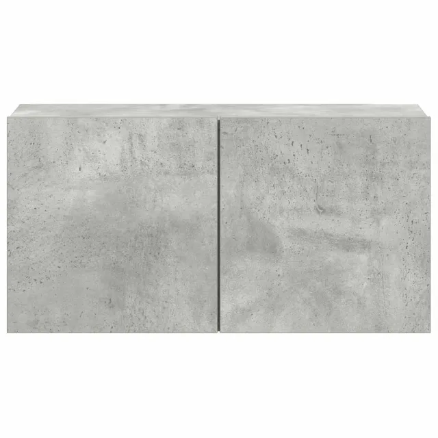Ensemble de meubles TV 5 pcs Gris béton Bois d'ingénierie