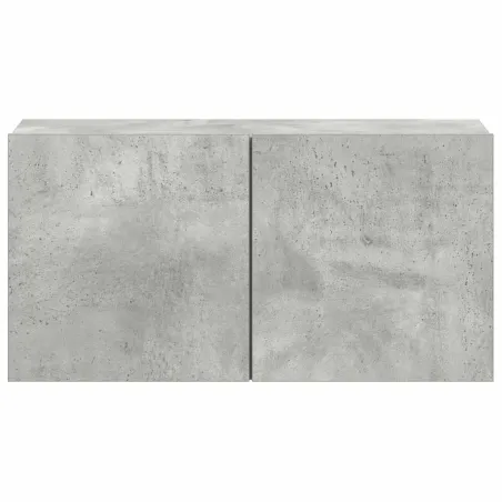 Ensemble de meubles TV 5 pcs Gris béton Bois d'ingénierie