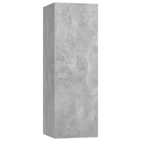 Ensemble de meubles TV 3 pcs Gris béton Bois d'ingénierie