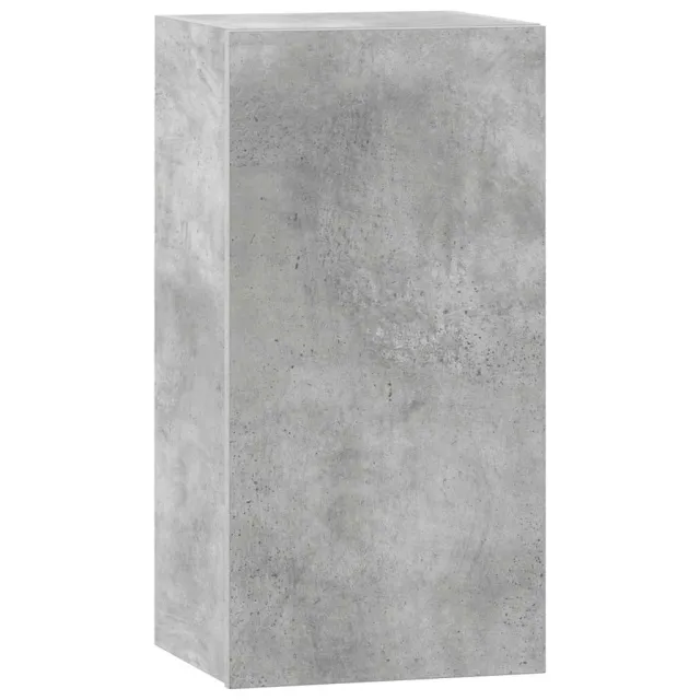 Ensemble de meuble TV 8 pcs Gris béton Bois d'ingénierie