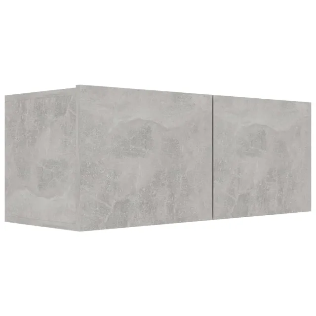 Ensemble de meubles TV 6 pcs Gris béton Bois d'ingénierie