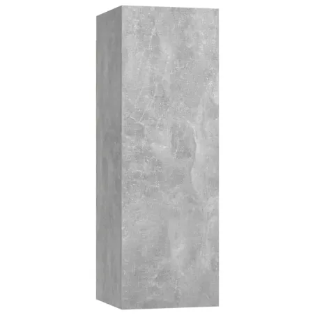 Ensemble de meubles TV 4 pcs Gris béton Bois d'ingénierie
