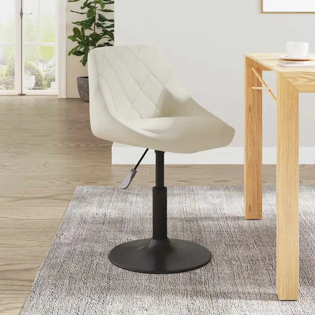 Chaise de salle à manger Crème Velours