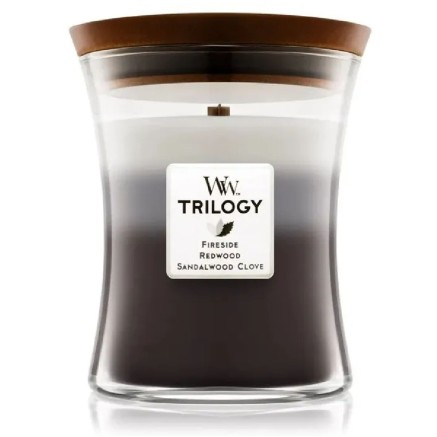Vela Perfumada Woodwick Trilogy Medium Warm Woods