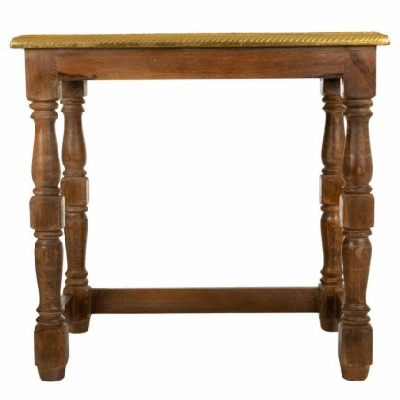 Hoofdtafel Alexandra House Living Bruin Gouden Mangohout 33 x 45 x 48