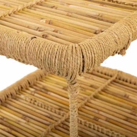 Centre Table Alexandra House Living Natural Bamboo Rope Iron 38 x 37 x