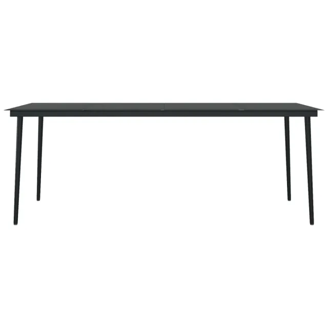 Ensemble à manger de jardin 9 pcs Gris clair