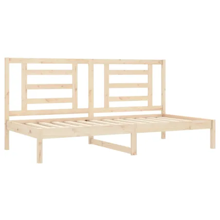 Lit de jour sans matelas 80x200 cm bois de pin massif